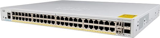 Catalyst 1000-48P-4X-L Network Switch, 48 Gigabit Ethernet PoE+ Ports, 370W PoE Budget, 4 10G SFP+ Uplink Ports, Enhanced Limited (C1000-48P-4X-L)