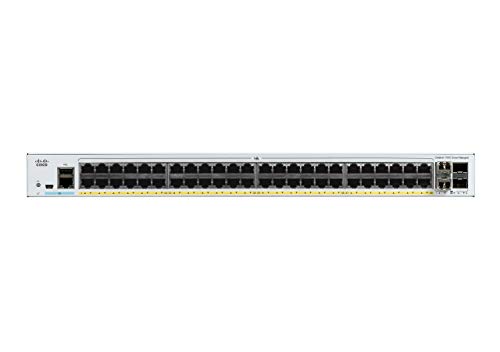 Cisco Catalyst 1000-48T-4X-L Network Switch, 48 Gigabit Ethernet (GbE) Ports, 4 10G SFP+ Uplink Ports, Enhanced Limited (C1000-48T-4X-L)