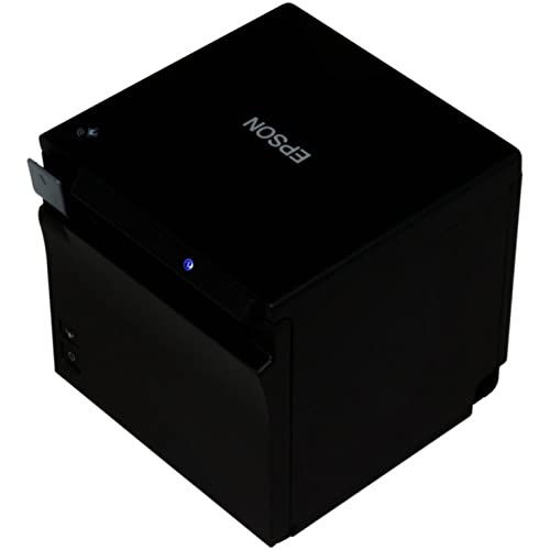 Used Epson TM-M30II Thermal Wireless Dongle Required POS Receipt Printer - Bluetooth and Ethernet Connectivity - Thermal line Printing Technology, 250 mm/sec Print Speed, 203 dpi, Auto-Cutter, Monochrome