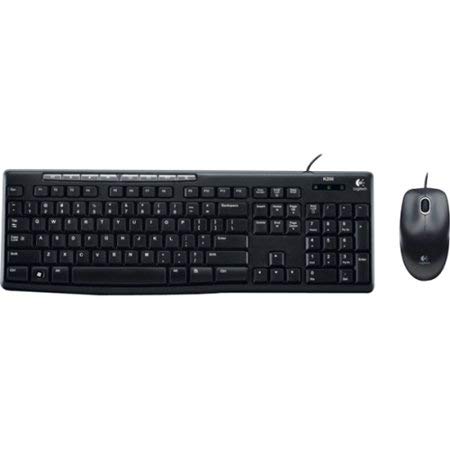 Logitech Wired Media Combo Mk200, USB 2.0, Black