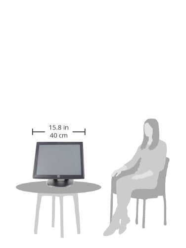 Elo 1000 Series 1515L LCD Desktop Touchscreen Montior - 15-Inch - 5-Wire Resistive - 1024 x 768-4:3 - Dark Gray