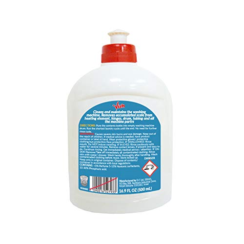 VISH Washing Machine Cleaner with Odor Blasters 16.9 Fl Oz