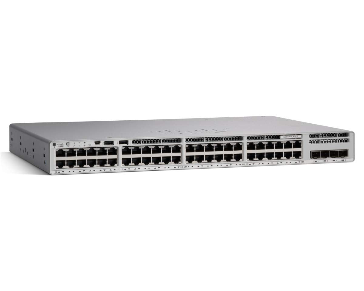 Cisco C9200L-48T-4X-E Catalyst 9200L 48-Port Uplink Essentials Switch