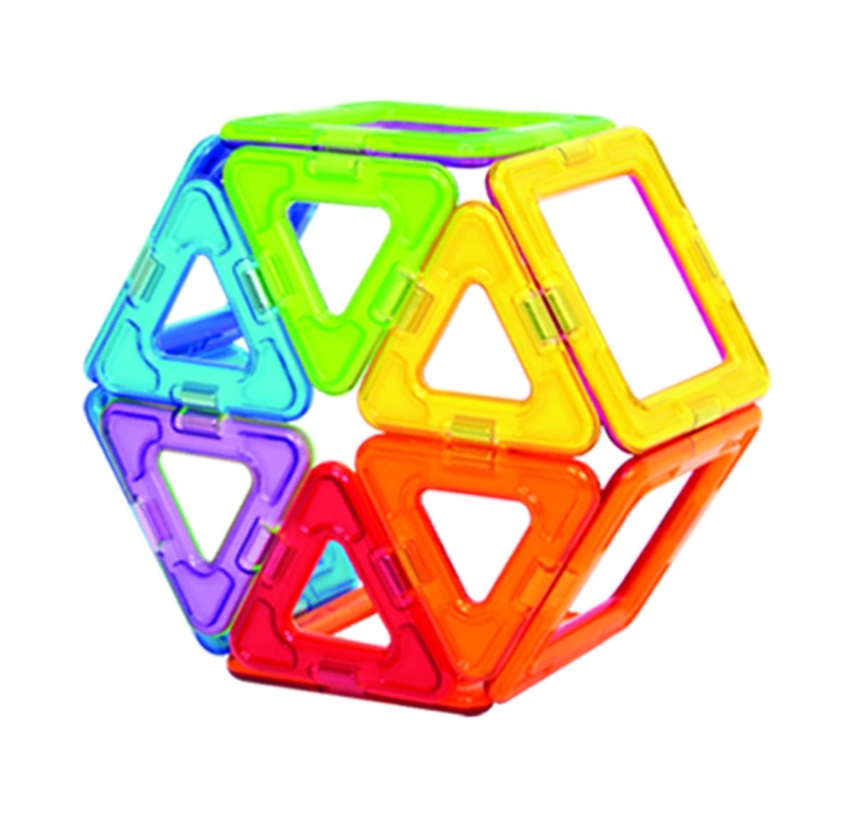 Magformers Rainbow 26PC Set | Magnetic Tiles Building Blocks, Educational STEM Toy Set | Magnetic Building Tiles for Kids to Develop Problem-Solving Abilities and Shape Recognition