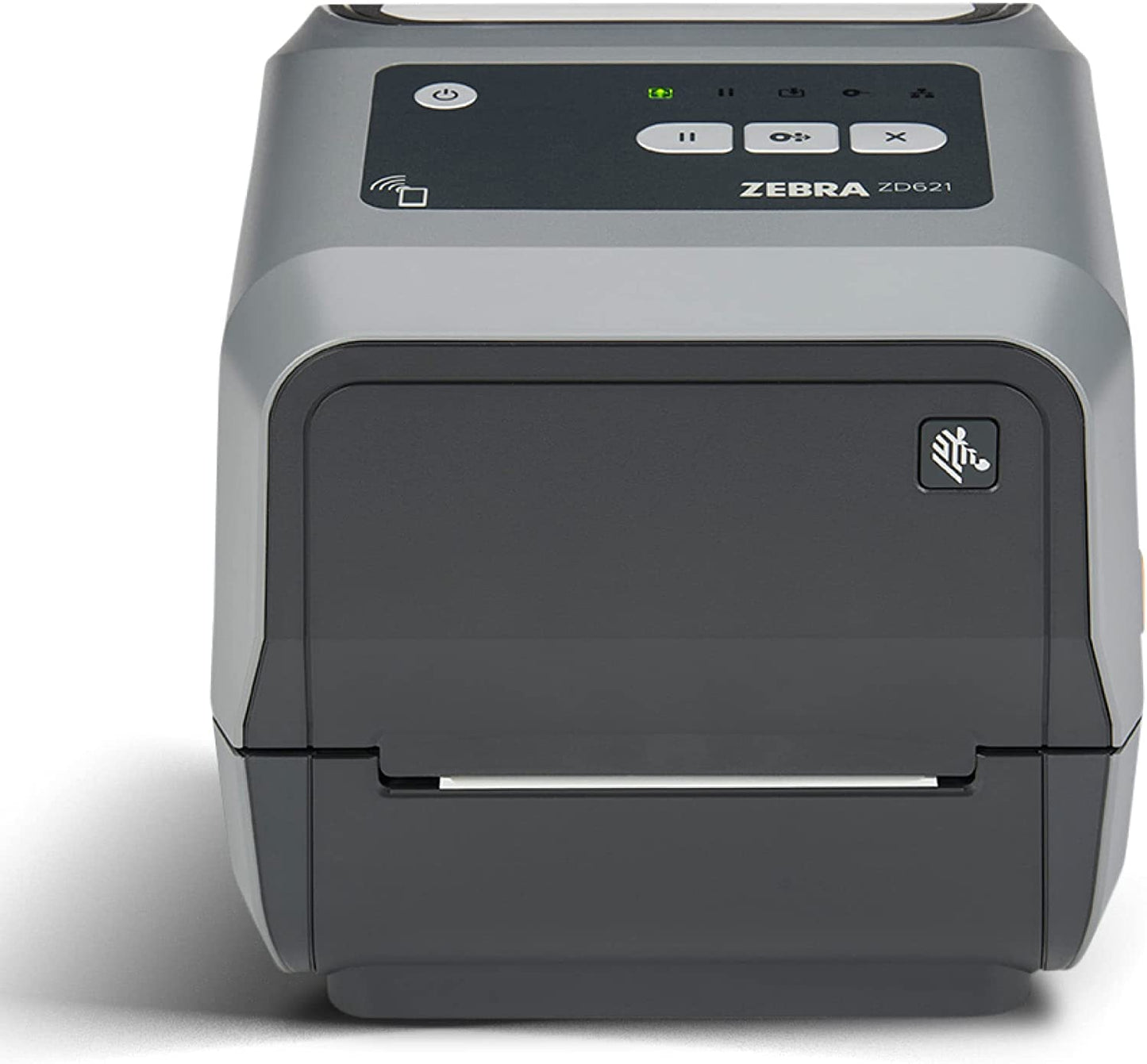 ZEBRA ZD621 Thermal Transfer Desktop Printer 300 dpi Print Width 4 inch USB Serial Ethernet Connectivity ZD6A043-301F00EZ, Requires Thermal Ribbon for Use