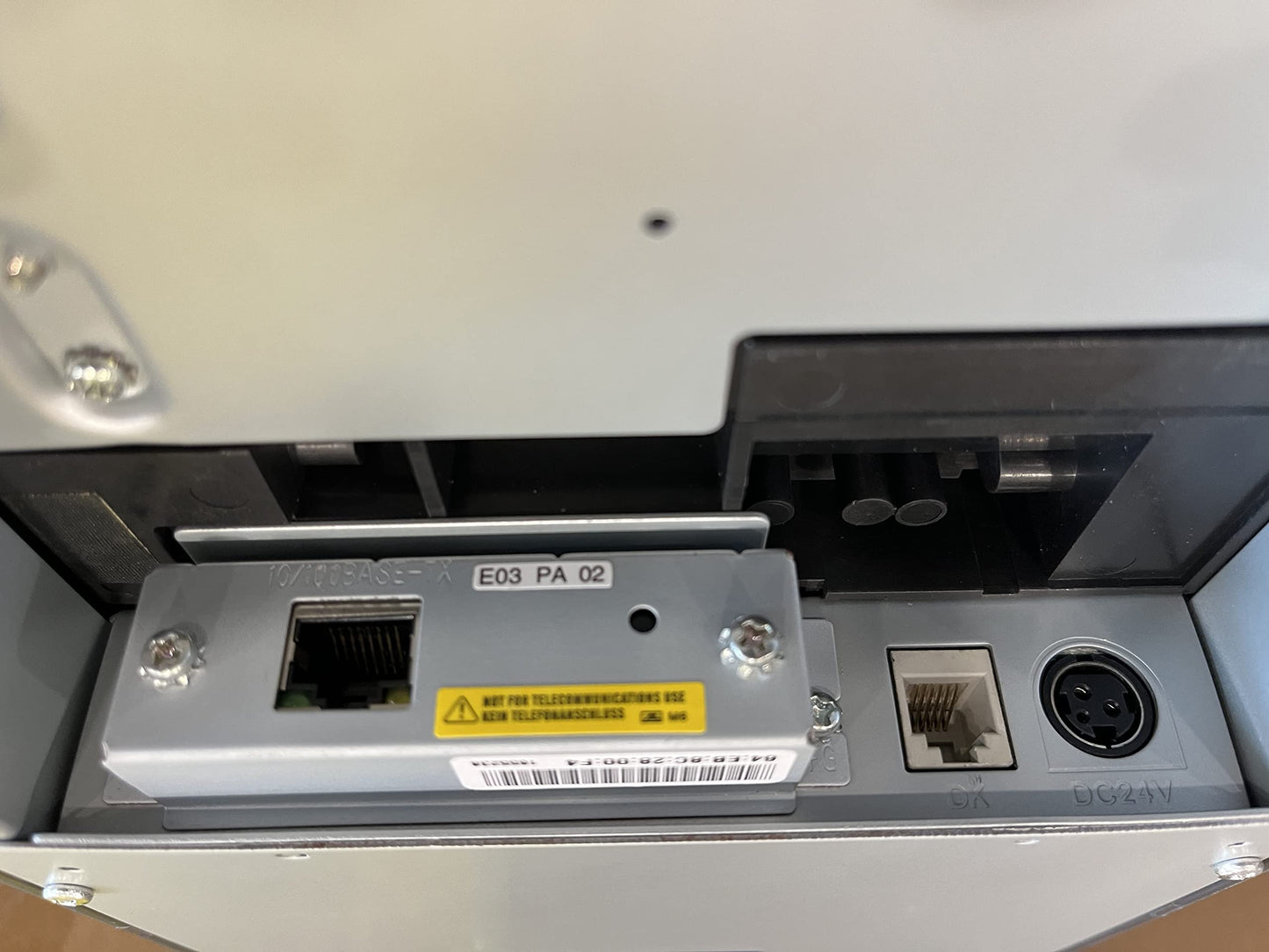 Epson TM-U220B Dot Matrix Compact POS Impact Receipt and Kitchen Label Printer - DK Port and Ethernet Connectivity - Print Speeds up to 6.0 lps, 4 Lines Per Second, Auto-Cutter, REFURBISHED