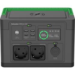 Schneider OffGrid Portable Power Station 330, 332Wh Lithium-ion, 2 Schuko, Sinewave
