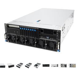 ASUS 4U AMD LGA6096 ESC8000A-E13-SKU1/8x2,54/6xNVMe no Lan /3,2kW(3+1)/9PCIe