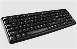 CANYON klasická USB klávesnice, omývatelná, černá, RU layout/Cyrilice, černá
