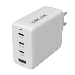 CANYON charger CU100ACC GaN 100W 3xPD 1xQC EU White