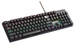 CANYON Herní klávesnice DEIMOS GK-4 CZ/SK, drátová, mechanická, nastavitelné LED podsvícení, 104 kláves
