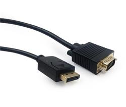 Gembird kábel DisplayPort (M) na VGA (M), 1.8 m, čierny