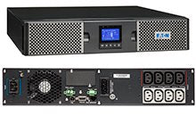 EATON UPS 9PX 1500i RT2U, On-line, Rack 2U/Tower, 1500VA/1500W, výstup 8x IEC C13, USB, displej, sinus