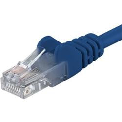 PremiumCord Patch kabel Cat6 UTP, délka 1.5m, modrá