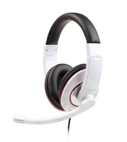 Gembird Stereo headset s mikrofónom, 2 x 3.5 mm miniJack, biely
