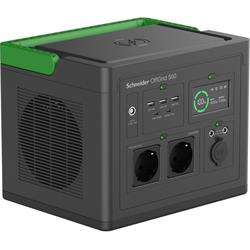 Schneider OffGrid Portable Power Station 500, 517Wh Lithium-ion, 2 Schuko, Sinewave