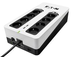 EATON UPS 3S 850 FR, Off-line, Tower, 850VA/510W, výstup 8x FR (CZ), USB, RJ11, 2x USB nabíjení (2A max), bez vent.
