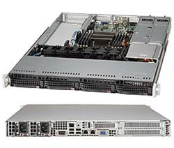 SUPERMICRO 1U chassis 4x 3,5" HS SAS/SATA, 2x500W (80PLUS Platinum), WIO, X11