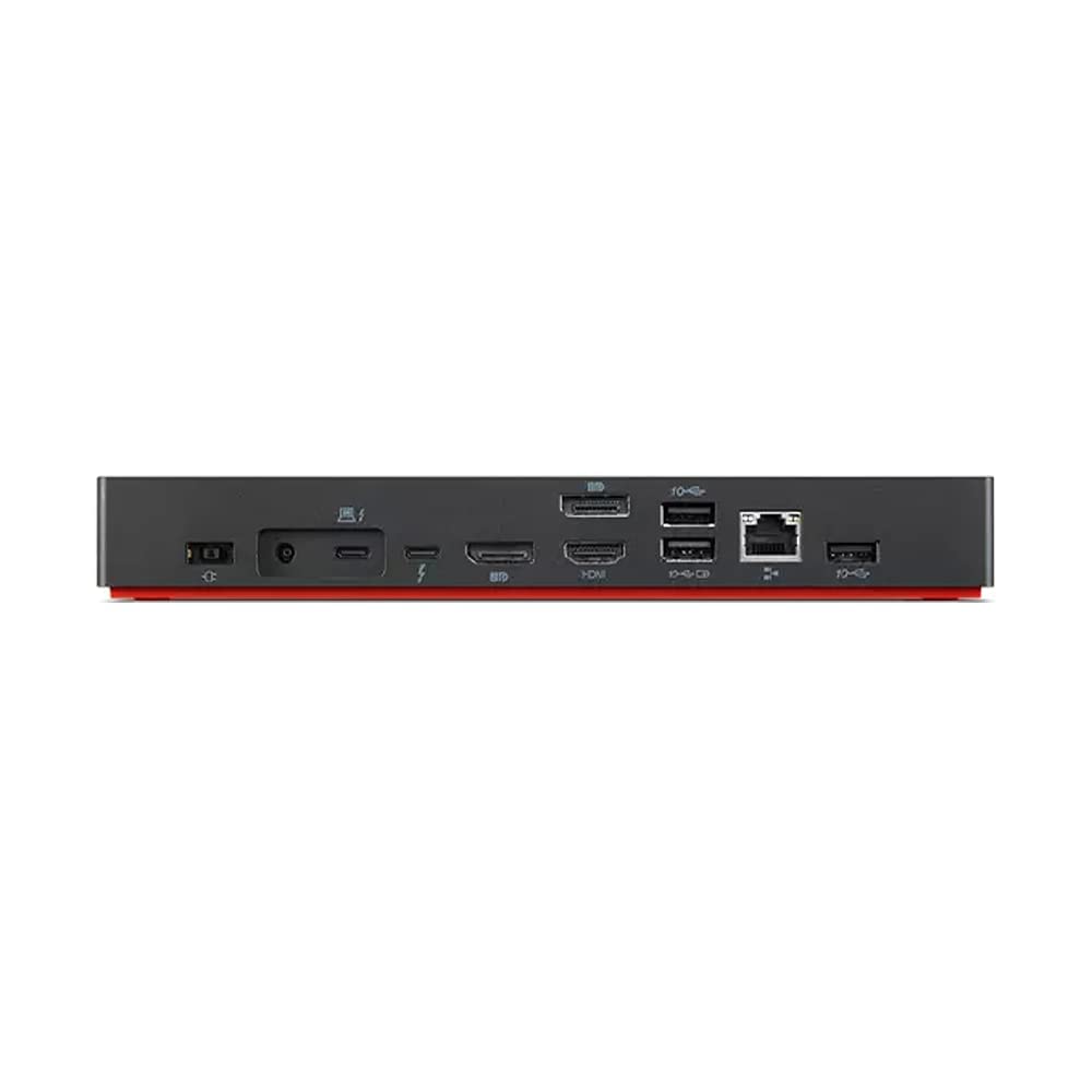 Lenovo 40B00135US ThinkPad Universal 4 Dock, 4 Displays, Dynamic Power Charging up to 100W, Black