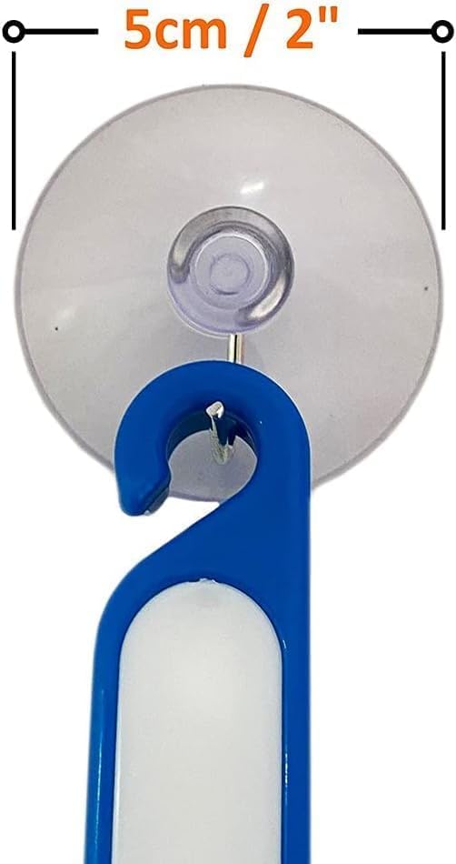 Shower Squeegee with Sticking Hook, Cleaner for Bathroom, Multi-Purpose Rubber Squeegee for Shower Door, Glass Window Wiper, Car Windshield, Mirror, Kitchen Sink, Bathroom7.5 inch, 3 Color (Set of3)