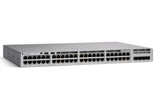 Cisco C9300L-48T-4G-E Catalyst 9300 48-Port 1G Copper, with Fixed 4x1G SFP uplinks, Data only, Network Essentials Switchh