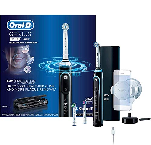 Oral-B Genius 9600 Electric Toothbrush, 3 Brush Heads, Black