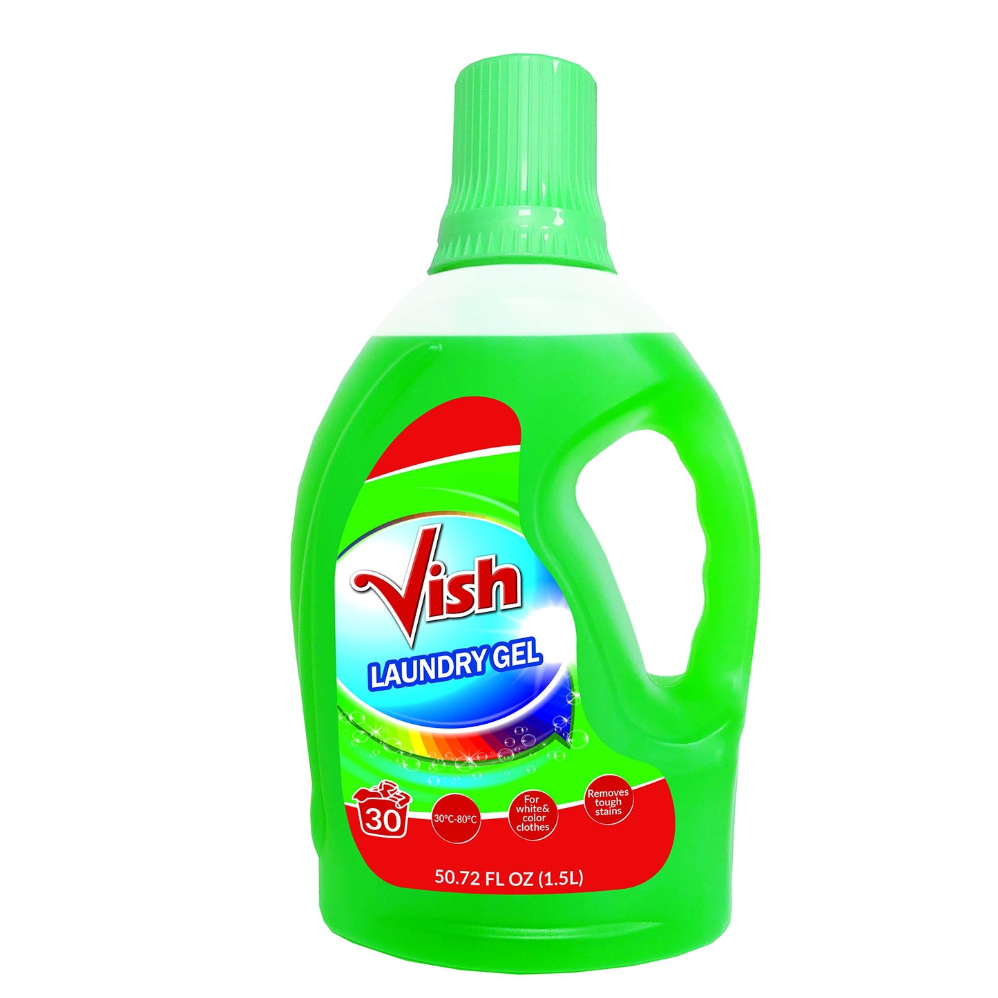 VISH Laundry Gel Universal Green, 1.5L, 50.75 FL Oz