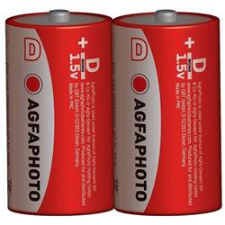 AgfaPhoto zinková batéria 1.5V, R20/D, shrink 2ks