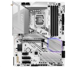 MB Asrock Z890 Pro RS WIFI White /LGA1851/4xDDR5/M.2/W6E+BT5.3/HDMI/DP/TB4/ATX/White