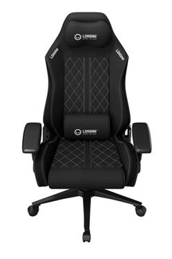 LORGAR CHA41, Ergonomic Gaming Chair Advanced, premium anti-stain fabric, Black/white