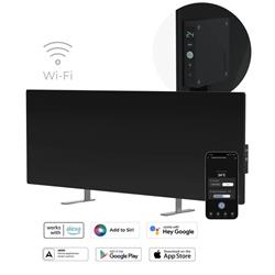 AENO GH4s Chytré Topení, infrared + konvekce, tvrzené sklo,LED displej, 700W, Černá