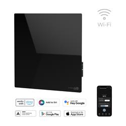 AENO GH12s Quadro Chytré Topení, infrared + konvekce, tvrzené sklo, 500W, 50x50cm, Černá