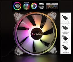 1stCOOL AURA EVO ARGB PWM Crystal 120mm transparentný ventilátor