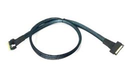 MCIO×8 rovný -> SFF-8654-8i (SlimSAS ×8  Slimline 8x) rovný, 80cm,, kabel