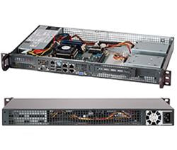 SUPERMICRO mini1U chassis, 1x 3,5" fixed HDD (nebo s MCP-220-00044-0N 2x2,5"), 200W (Gold) (Front panel)
