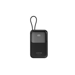 CANYON Power Bank PB-101, 10000mAh PD22.5W built-in cable, black