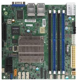 Supermicro A2SDI-8C-HLN4F-Bulk Intel Atom C3758 8-Core CPU SoC Mini-ITX Motherboard w/ DDR4, 12 x SATA3, M.2, 4 x GBLAN,