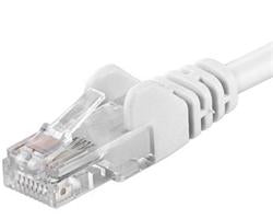 PremiumCord Patch kabel Cat5E UTP, délka 3m, bílá