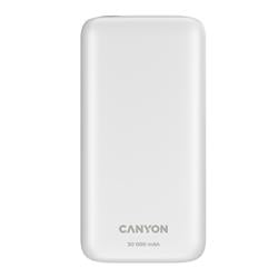 CANYON Power Bank PB-301, 30000mAh, bílá