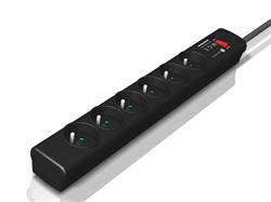 EATON Protection Strip 6 FR, přepěťová ochrana, 6 výstupů, zatížení 10A