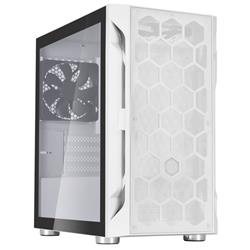 SilverStone FARA H1MW-G, Micro-ATX skříň, Honeycomb vzor, tvrzené sklo, bílá