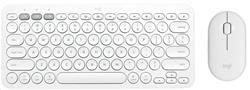 Logitech Pebble 2 Combo - TONAL WHITE - US INT'L - 2.4GHZ/BT - INTNL-973 - UNIVERSAL