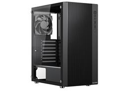 1stCOOL G4 transparent, skrinka ATX, USB3.0, USB-C, 2x ventilátor, čierna