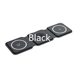 1stCOOL Qi bezdrôtová prenosná nabíjačka 3v1, MagSafe, čierna, USB-C
